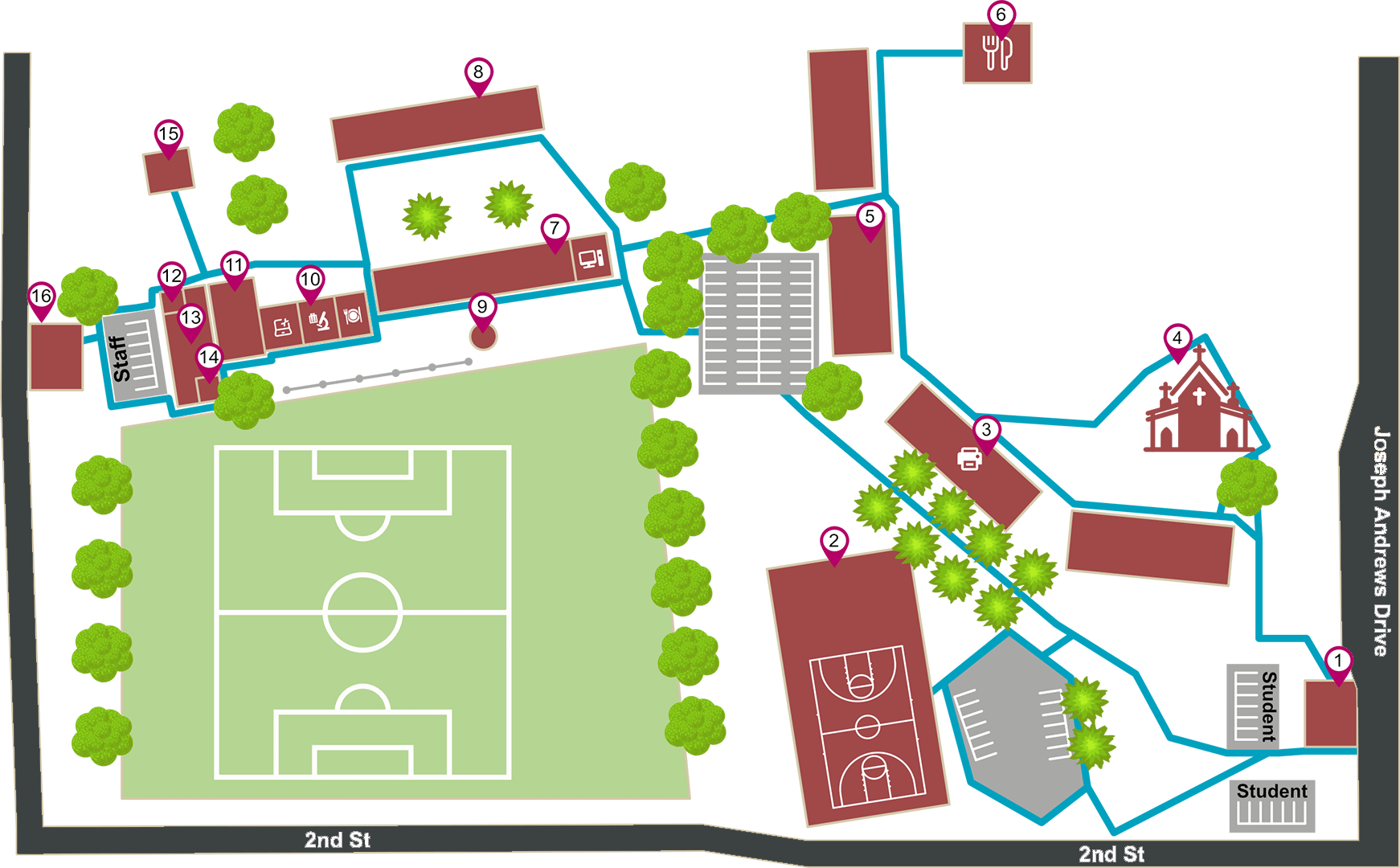 SHC Campus Map